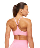 Ruched Sports Bra 2.0 medium support Poise Pink - Unmatched Kicks-GYMSHARK