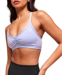 Ruched Strappy Sports Bra light support Peri Blue - Unmatched Kicks - GYMSHARK