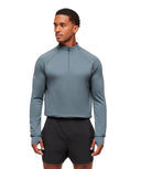 Running 1/4 Zip slim fit Iron Blue - Unmatched Kicks - SKIMS