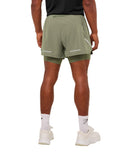Running 4" 2in1 Shorts Base Green - Unmatched Kicks - GYMSHARK