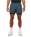 Running 4" 2in1 Shorts regular fit GS Stealth Blue/GS Deep Petrol Blue - Unmatched Kicks - GYMSHARK