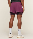 Running 4" 2in1 Shorts regular fit Strength Pink/Cherry Purple - Unmatched Kicks-GYMSHARK
