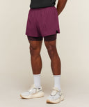 Running 4" 2in1 Shorts regular fit Strength Pink/Cherry Purple - Unmatched Kicks-GYMSHARK