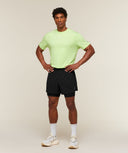 Running Boxy T-Shirt boxy fit Pace Green - Unmatched Kicks-GYMSHARK