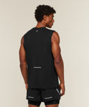 Running Boxy Tank boxy fit Black - Unmatched Kicks-GYMSHARK