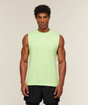 Running Boxy Tank boxy fit Pace Green - Unmatched Kicks-GYMSHARK