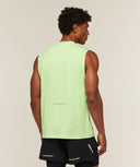 Running Boxy Tank boxy fit Pace Green - Unmatched Kicks-GYMSHARK