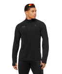 Running Elite 1/4 Zip slim fit Black - Unmatched Kicks - GYMSHARK