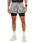Running Elite 2 in 1 5" Shorts Smokey Grey/Black - Unmatched Kicks - GYMSHARK