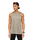 Running Elite Tank slim fit Linen Brown - Unmatched Kicks - GYMSHARK