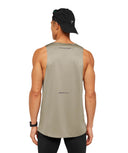 Running Elite Tank slim fit Linen Brown - Unmatched Kicks - GYMSHARK