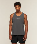 Running Tank slim fit Onyx Grey - Unmatched Kicks-GYMSHARK