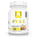 RYSE Loaded Protein Powder - 25g Whey Protein Isolate & Concentrate with Prebiotic Fiber & MCTs - Low Carb, Low Sugar, Digestive - Friendly - 20 Servings / 1.5 lb Tub - Unmatched Kicks - RYSE
