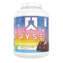 RYSE Loaded Protein Powder - 25g Whey Protein Isolate & Concentrate with Prebiotic Fiber & MCTs - Low Carb, Low Sugar, Digestive - Friendly - 54 Servings / 4 lb Tub - Unmatched Kicks - RYSE