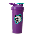 New Purple & Blue Angry Panda Head Shaker