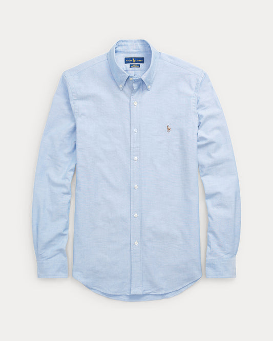 Slim Fit Stretch Oxford Shirt Blue