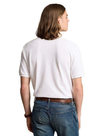 The Iconic Mesh Polo Shirt - All Fits White/Navy