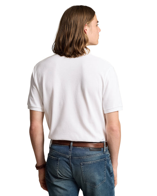 The Iconic Mesh Polo Shirt - All Fits White/Navy