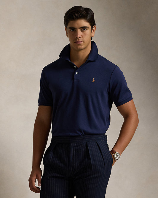 Soft Cotton Polo Shirt - All Fits Refined Navy