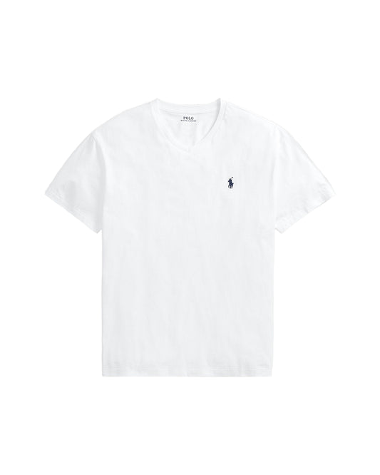Classic Fit Jersey V-Neck T-Shirt White