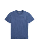 Classic Fit Jersey V-Neck T-Shirt Derby Blue Heather