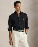 Featherweight Mesh Shirt Polo Black