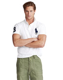 Big Pony Mesh Polo Shirt - All Fits White