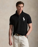 Big Pony Mesh Polo Shirt - All Fits Polo Black