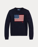 The Iconic Flag Sweater Navy