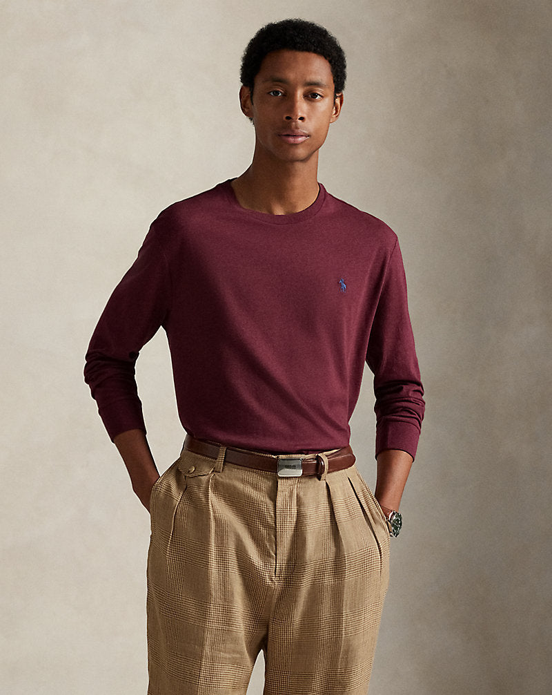 Jersey Long-Sleeve T-Shirt - All Fits Spring Wine Heather