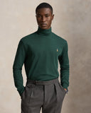 Soft Cotton Turtleneck Spring Scotch Pine Heather