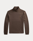 Soft Cotton Turtleneck Nutmeg Brown Heather