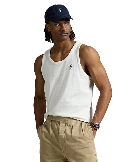 Washed Jersey Tank Pale Cream