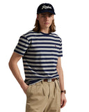 Classic Fit Striped Jersey T-Shirt Andover Heather/Navy
