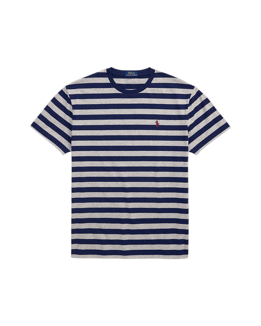 Classic Fit Striped Jersey T-Shirt Andover Heather/Navy