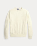 Mesh-Knit Cotton Crewneck Sweater Andover Cream