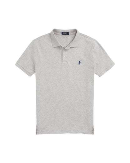 Custom Slim Fit Stretch Mesh Polo Shirt Andover Heather