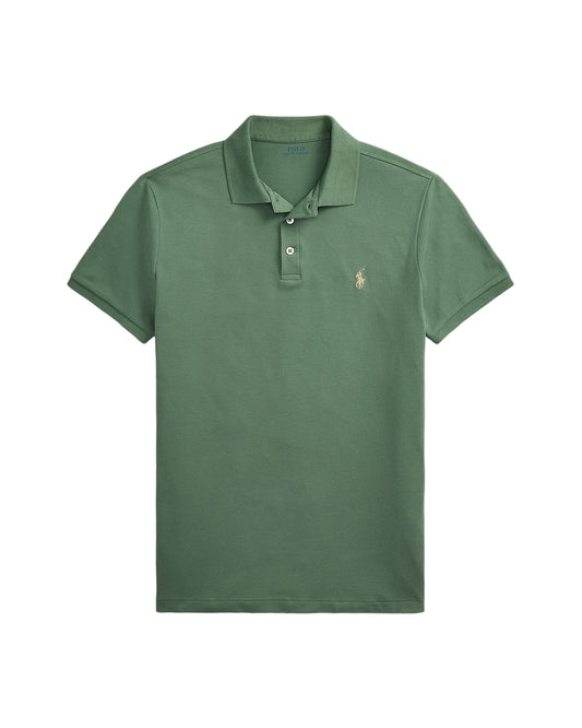 Custom Slim Fit Stretch Mesh Polo Shirt Fatigue