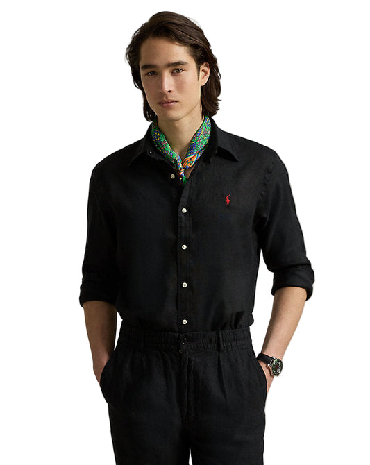 Lightweight Linen Shirt – All Fits Polo Black