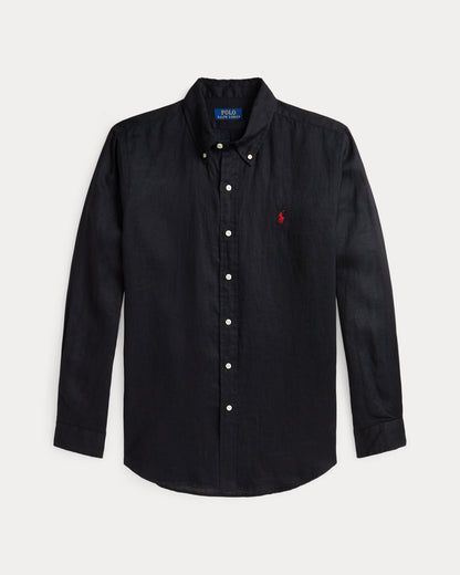 Lightweight Linen Shirt – All Fits Polo Black