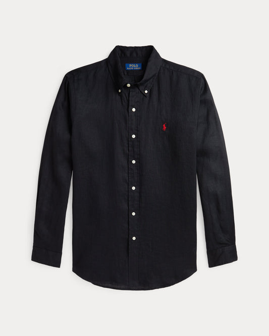 Lightweight Linen Shirt – All Fits Polo Black