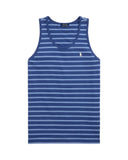 Classic Fit Striped Jersey Tank Old Royal/Channel Blue