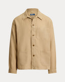 Linen Utility Jacket Coastal Beige
