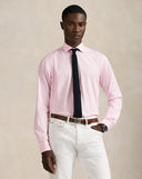 Classic Fit Striped Poplin Shirt Carmel Pink