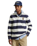 Classic Fit Polo Bear Rugby Shirt Faded Blue/Deckwash
