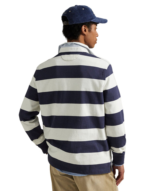 Classic Fit Polo Bear Rugby Shirt Faded Blue/Deckwash