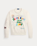 Vintage Fit Peace Love Surf Sweatshirt Nevis