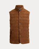 The Stanwood Suede Vest Pale Russet Suede