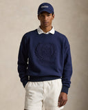 Wimbledon Vintage Fit Crest Sweatshirt Refined Navy