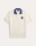 Wimbledon Cotton Polo Sweater Classic Oxford White